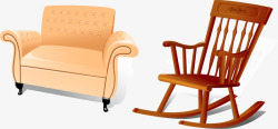 沙发摇椅沙发摇椅元素高清图片