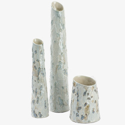 三个花瓶白色产品装饰杯子圆柱形高清图片