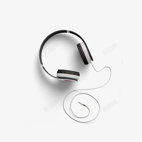 白色的数码耳机png免抠素材_新图网 https://ixintu.com 数码 白色 简约 耳机