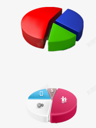 商业用图png免抠素材_新图网 https://ixintu.com 圆盘 彩色 彩色统计图 百分比