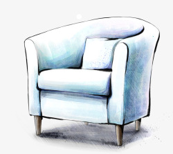 沙发素描手绘沙发椅高清图片