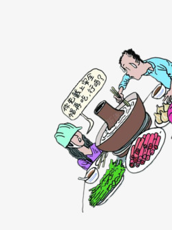 担心火锅的安全素材