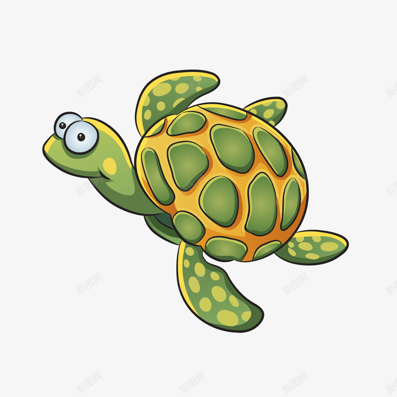 卡通海龟造型png免抠素材_新图网 https://ixintu.com 卡通 卡通造型 海龟 造型
