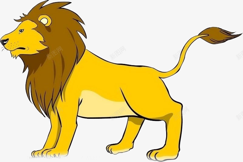 卡通狮子造型png免抠素材_新图网 https://ixintu.com 卡通狮子 威武狮子 狮 狮子
