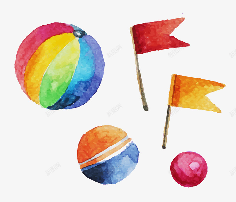 小旗png免抠素材_新图网 https://ixintu.com 小旗 小旗子 手绘 矢量小旗 足球