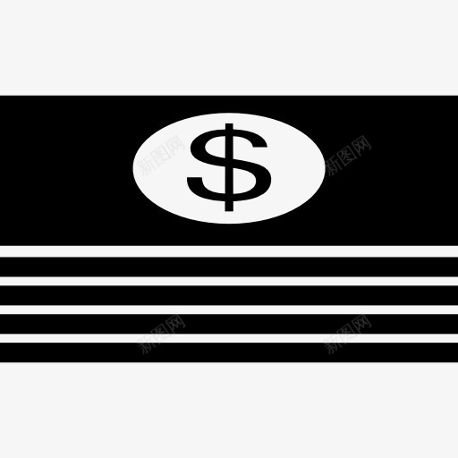 美元的纸币叠图标png_新图网 https://ixintu.com 商业 外汇 美元符号 货币 钱 钱字符号 银行