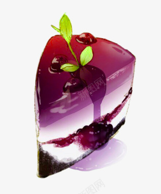 蓝莓酱蛋糕图标图标