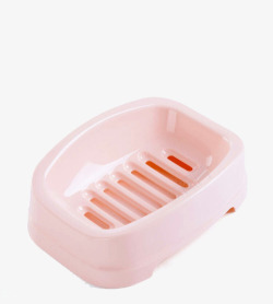 粉色方形肥皂盒素材
