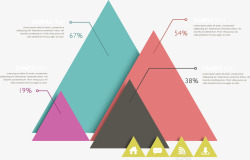 三角形模块标注素材