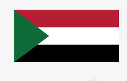 苏丹国旗矢量图素材