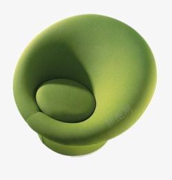 绿色球形装饰单人沙发素材