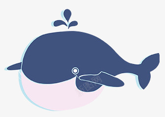 卡通手绘创意海豚png免抠素材_新图网 https://ixintu.com 创意 卡通 海豚 鲸鱼