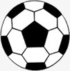 手绘黑白色足球图标png_新图网 https://ixintu.com 图标 白色 足球