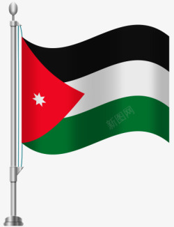 约旦约旦国旗高清图片