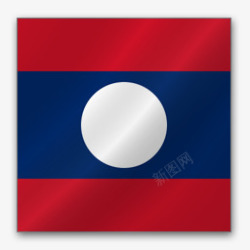 老挝亚洲旗帜素材