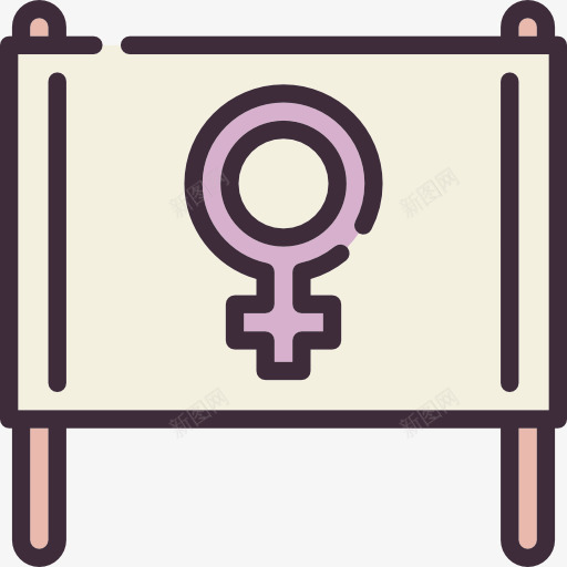 旗帜图标png_新图网 https://ixintu.com femenine 女人 女孩 女性 女权主义 性别 旗帜 标志 符号 金星