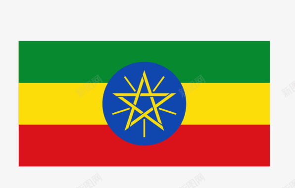 埃塞俄比亚国旗矢量图图标图标