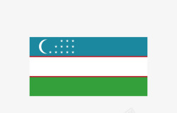 乌兹别克斯坦乌兹别克斯坦国旗矢量图图标高清图片