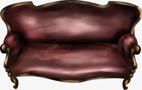 巧克力色沙发png免抠素材_新图网 https://ixintu.com 巧克力色欧式沙发 手绘沙发 欧式沙发