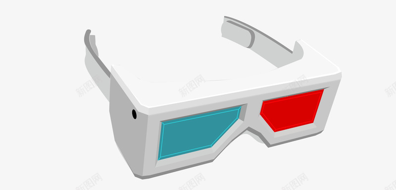 卡通高科技3D眼镜png免抠素材_新图网 https://ixintu.com 3D 卡通手绘 数码 眼镜 科技