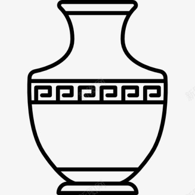 希腊花瓶图标图标