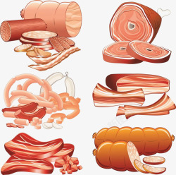 生肉图标火腿生肉合集图标高清图片