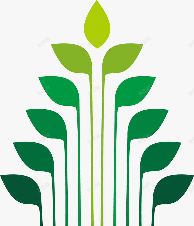 树叶对比分类目录png免抠素材_新图网 https://ixintu.com 创意结构 对比 树叶 目录页 矢量素材 绿色