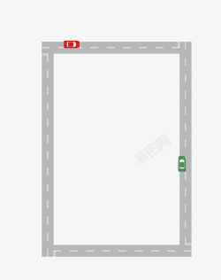 矢量道路文本框卡通公路道路文本框矢量图高清图片