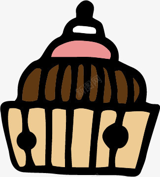蛋糕卡通插画png免抠素材_新图网 https://ixintu.com 卡通 手绘 插画 甜品 甜点 蛋糕