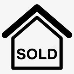 房子出售卖房子签图标高清图片