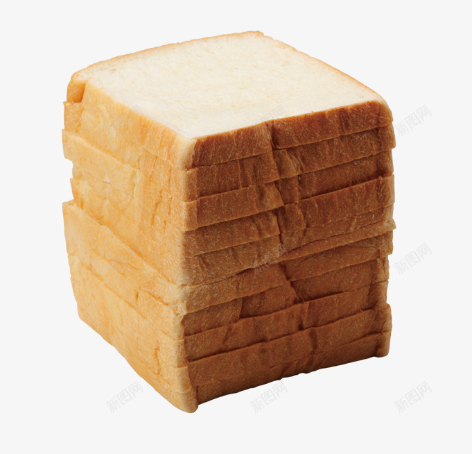 实物食物土司面包png免抠素材_新图网 https://ixintu.com 产品实物 土司面包 方形面包 美味 面包片 食物