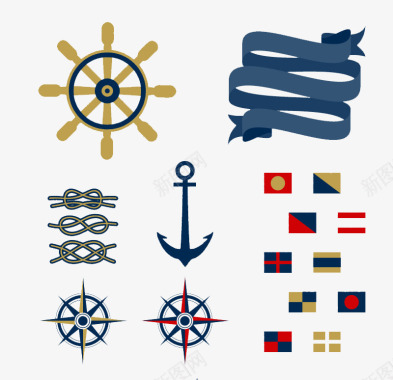 16款航海元素图标图标