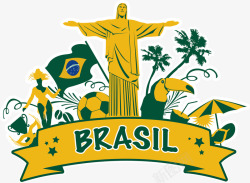 巴西里约奥运会装饰元素素材
