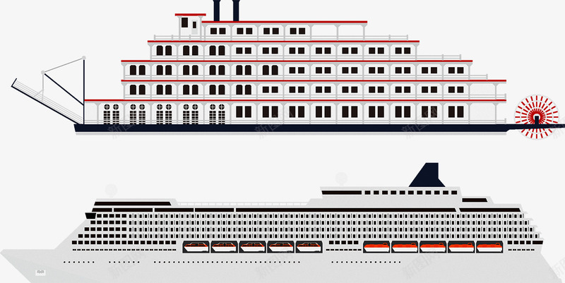 轮船png免抠素材_新图网 https://ixintu.com 客船 航海 货船 轮船