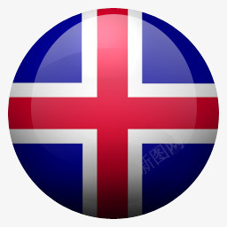 冰岛是旗帜图标图标