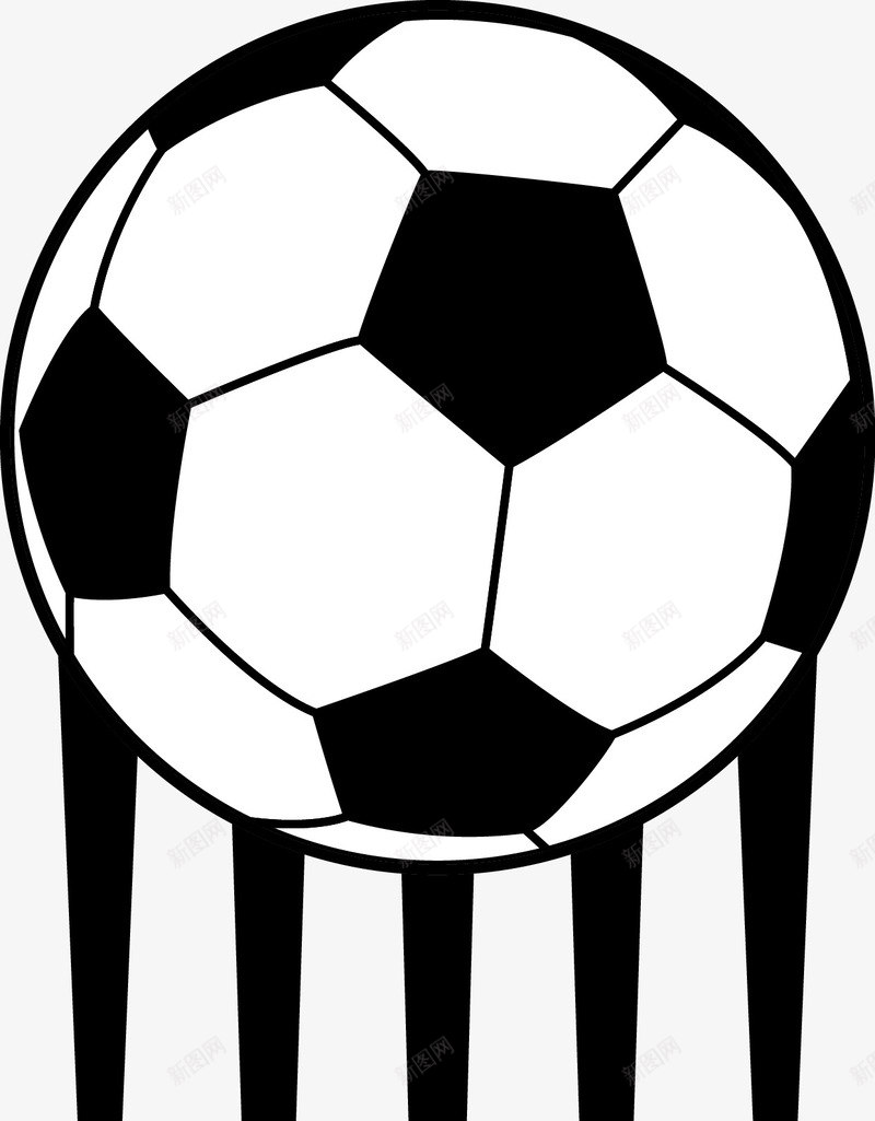 卡通手绘黑色足球图图标png_新图网 https://ixintu.com 体育器材 动感 卡通足球 手绘足球 球 矢量足球 足球 足球图 足球徽章 足球手绘 运动 速度 飞起的
