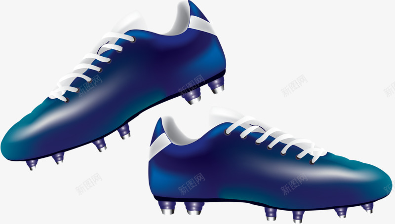蓝色足球鞋png免抠素材_新图网 https://ixintu.com 手绘 蓝色 足球鞋子 鞋子