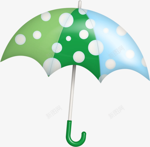 卡通斑点雨伞png免抠素材_新图网 https://ixintu.com 天堂伞 太阳伞 晴天伞 遮阳伞 防晒伞