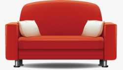 新颖舒适红色沙发家具高清图片