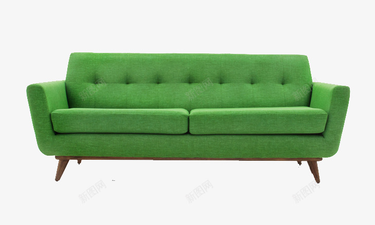 绿色沙发png免抠素材_新图网 https://ixintu.com 大沙发 家具 沙发 长沙发