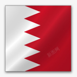 bahrain巴林亚洲旗帜高清图片