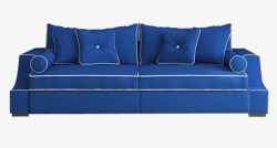 优雅的蓝色沙发素材