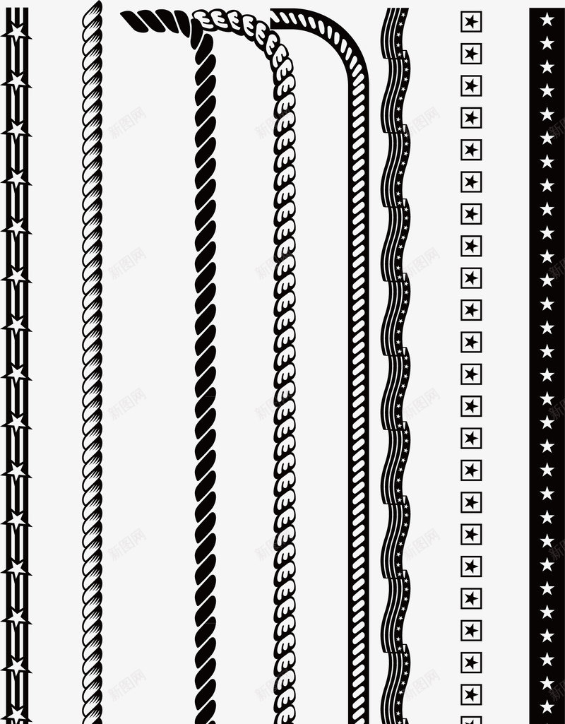 经典线条纹理png免抠素材_新图网 https://ixintu.com 矢量纹理线条 线条 线条纹理 经典矢量 装饰边框 边框纹理 黑白线条 黑白边框