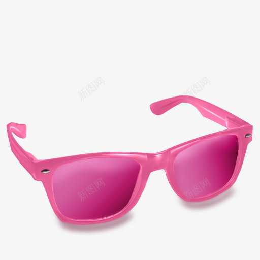 粉红色的眼镜wayfarericons图标png_新图网 https://ixintu.com Glasses Pink 眼镜 粉红色的