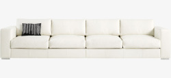 长沙发白色优雅沙发高清图片