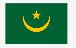 毛里塔尼亚国旗矢量图素材