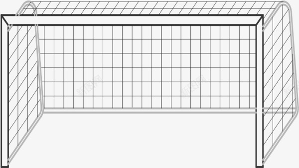 手绘足球球门png免抠素材_新图网 https://ixintu.com 免抠图 抠图 插画 球门 装饰画 足球球门