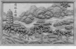 白灰色背景古代围墙中国风灰色高清图片