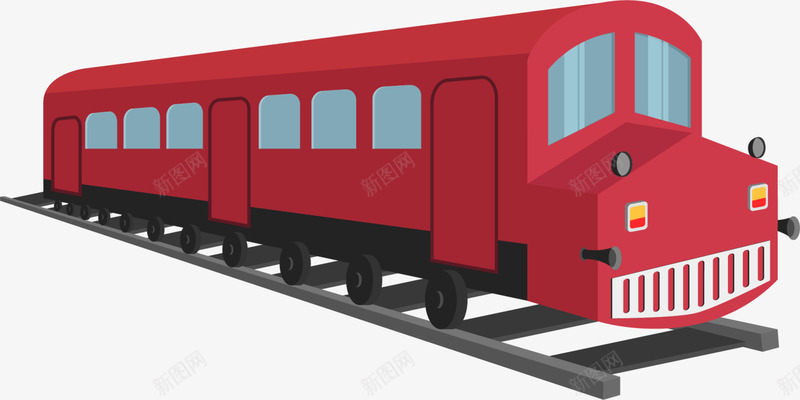 春运回家的红色火车png免抠素材_新图网 https://ixintu.com 回家的火车 归途 方形 春运 红色火车 行驶的火车