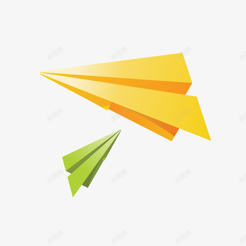 彩色卡通黄色纸飞机png免抠素材_新图网 https://ixintu.com 免抠图 创意 彩色 折纸 文艺 清新 玩具 纸飞机 绿色 飞机 黄色
